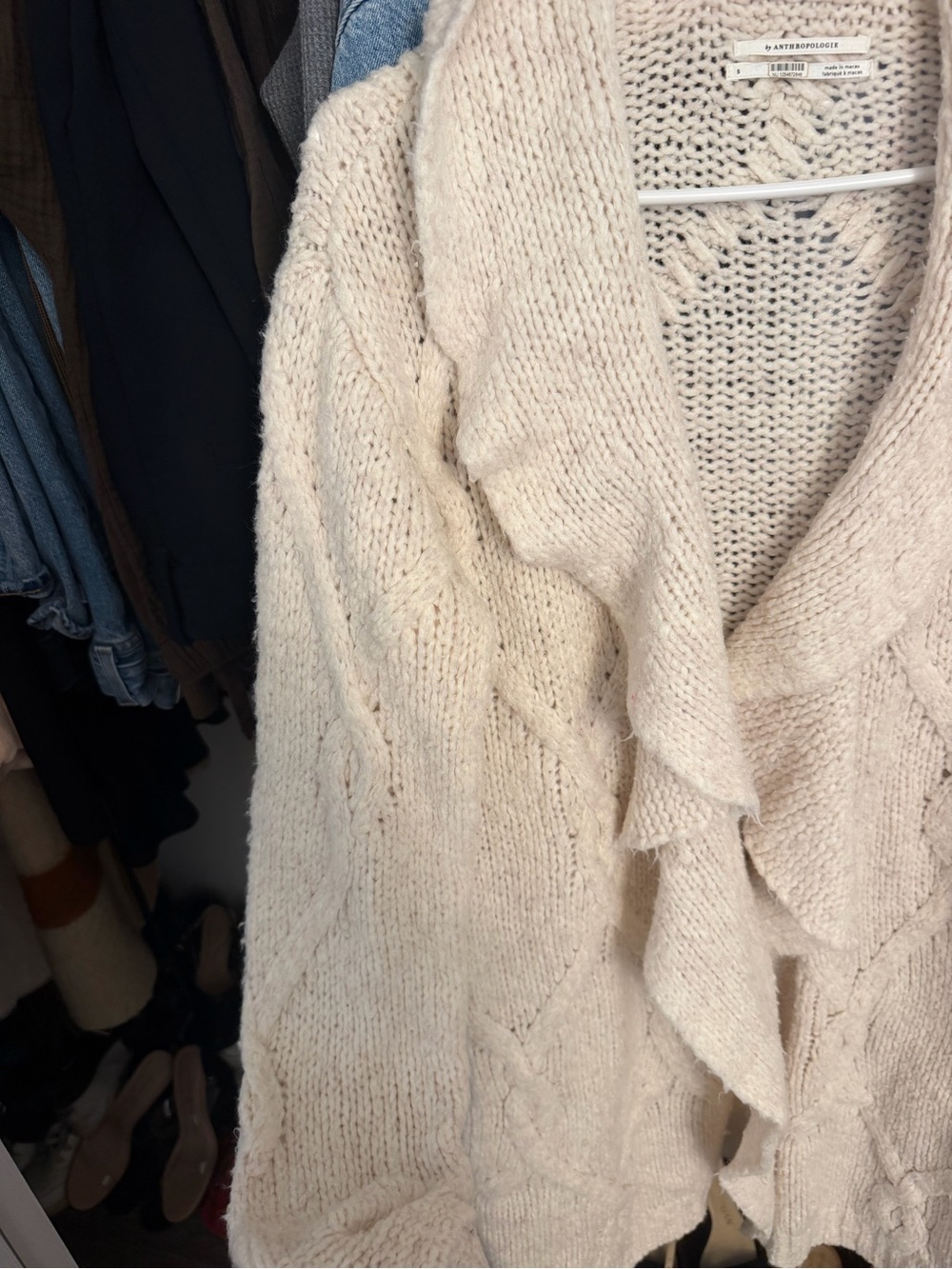 Ruffled Cardigan Sweater - Picture 6 of 7